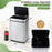 16 Gallon Trash Can Infrared Motion Sensor Garbage Can with Dual Compartments-Silver