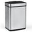 16 Gallon Trash Can Infrared Motion Sensor Garbage Can with Dual Compartments-Silver