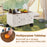 Large Foldable Utility Cart with 2-Tier Storage Crates and Telescoping Handle