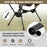 Portable Camping Chair with Compact Carrying Bag-Coffee