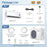 18000 BTU 18.1 SEER2 208/230V Mini Split Air Conditioner Works with Alexa