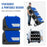 180 PPD Commercial Dehumidifier with Pump Drain Hose and Wheels-Blue