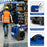 180 PPD Commercial Dehumidifier with Pump Drain Hose and Wheels-Blue