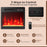 18 Inch Electric Fireplace Insert Fireplace Heater with Overheat Protection