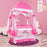 Portable Baby Playpen Crib Cradle with Carring Bag-Pink