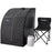 Personal Steam Sauna for Weight Loss, Detox & Relaxation at Home, Chair Included - (Black)