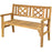 Patio Foldable Bench with Curved Backrest and Armrest