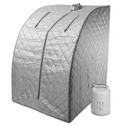 Portable Personal Therapeutic Spa Home Steam Sauna Weight Loss Slimming Detox (Gray Outline)