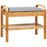 Shoe Rack Bench Bamboo with Storage Shelf-Natural
