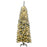 6 Feet Pre-lit Snow Flocked Artificial Pencil Christmas Tree with 250 LED Lights