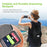 Drawstring Backpack String Bag Foldable Sports Sack with Zipper Pocket