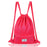 Drawstring Backpack String Bag Foldable Sports Sack with Zipper Pocket