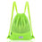 Drawstring Backpack String Bag Foldable Sports Sack with Zipper Pocket