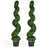 2 Pack 4 Feet Artificial Spiral Boxwood Topiary Indoor Outdoor Decor