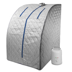 Lightweight Personal Steam Sauna for Weight Loss, Detox & Relaxation, 60 Minute Timer - Blue