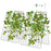 2 Pieces Foldable A-Frame Trellis Plant Supports with Twist Ties-Green