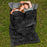 2 Person Waterproof Sleeping Bag with 2 Pillows-Black