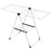 2-Tier Laundry Drying Rack Folding Cloth Rack with Aluminum Frame