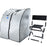 Large Portable Low EMF Negative Ion Indoor Sauna with Chair and Heated Footpad Included - Silver