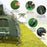 1-Person Folding Camping Tent with Sunshade and Air Mattress