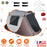 3-4 Person Pop Up Tent Automatic Setup Camping Tent Waterproof Instant Setup Tent with 2 Mosquito Net Windows Carrying Bag for Hiking Climbing Adventu
