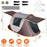 3-4 Person Pop Up Tent Automatic Setup Camping Tent Waterproof Instant Setup Tent with 2 Mosquito Net Windows Carrying Bag for Hiking Climbing Adventu