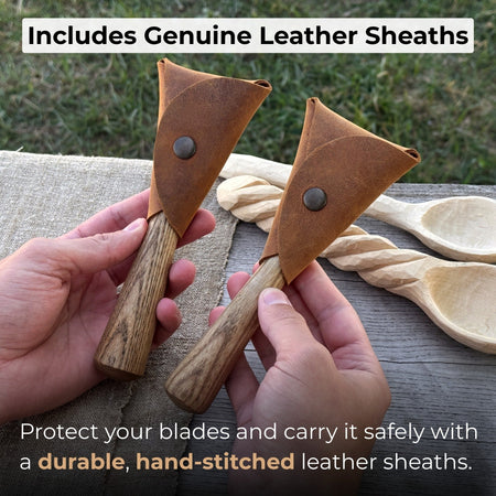 2-Piece Spoon Carving Knife Set