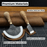 2-Piece Straight and Round (Half Moon) Leather Knife Set