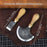 2-Piece Straight and Round (Half Moon) Leather Knife Set