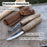 2-Piece Wood Carving Knife Set with Leather Sheaths