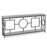 2-Tier Faux Marble Top Console Table with Storage Shelf for Hallway-Rustic Brown