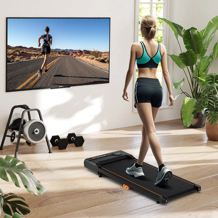 2.5HP Under Desk Treadmill with Remote Control for Home Office-Black
