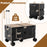 Large Foldable Utility Cart with 2-Tier Storage Crates and Telescoping Handle
