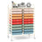 20 Drawers Rolling Storage Cart Studio Organizer-Deep Multicolor
