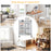 20 Drawers Storage Rolling Cart Studio Organizer-Transparent
