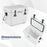 20 Quart Portable Hard Cooler with Built-in Ruler and Bottle