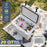 20 Quart Portable Hard Cooler with Built-in Ruler and Bottle