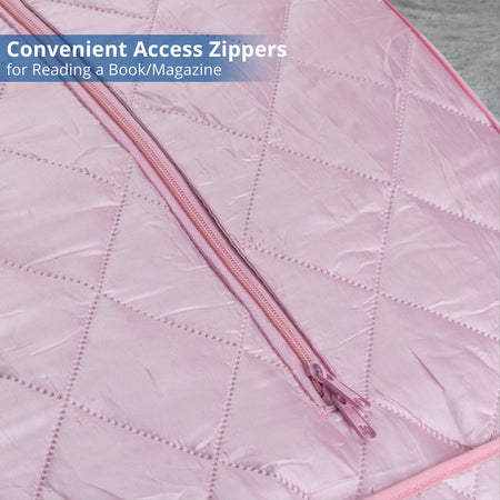 Oversized Portable Steam Sauna for Weight Loss, Detox & Relaxation at Home, Chair Included - Pink