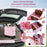 Large Foldable Utility Cart with 2-Tier Storage Crates and Telescoping Handle