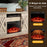 23 Inch Electric Fireplace Insert Fireplace Heater with Adjustable Flame Color