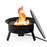 24.5 Inch Portable Propane Fire Pit with Carry Strap and Folding Legs