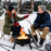 24.5 Inch Portable Propane Fire Pit with Carry Strap and Folding Legs