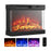 24 Inches 3-Sided Glass Electric Fireplace Heater with Remote Control