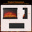 24 Inches 3-Sided Glass Electric Fireplace Heater with Remote Control