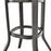 24 Inch Patio Bar Height Table with Aluminum Tabletop and Adjustable Foot Pads