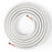 25 Feet Mini Split Line Set with 1/4 Inch and 1/2 Inch O.D. Copper Pipes Tubing