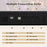 88 Key Foldable Piano Keyboard Portable Semi Weighted Electric Piano-Black