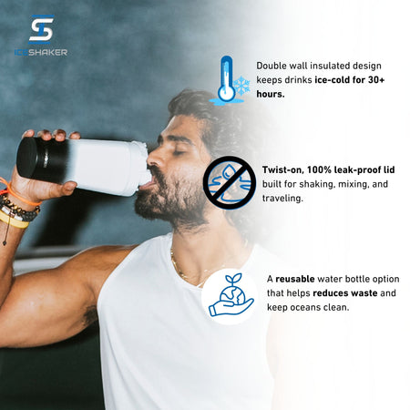 Ice Shaker Ombre Series 26oz Shaker Bottles