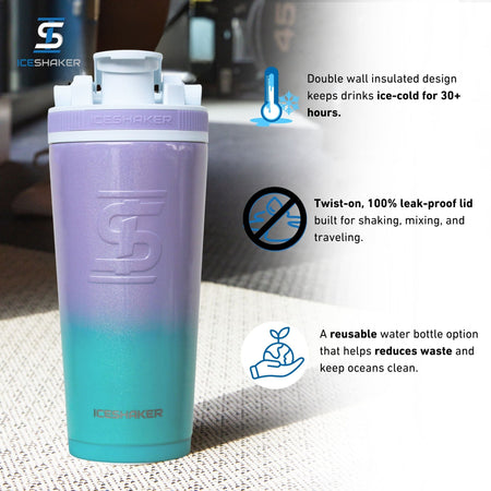 Ice Shaker Ombre Series 26oz Shaker Bottles