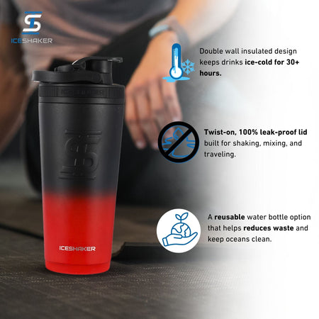Ice Shaker Ombre Series 26oz Shaker Bottles